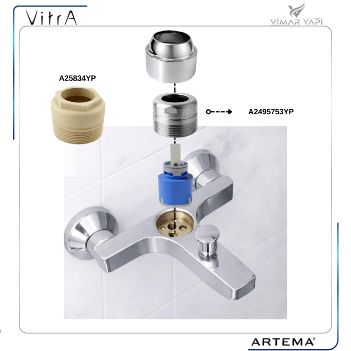 A2495601YP Banyo Bat Kartuş tespit rekor kapağı - Görsel 3