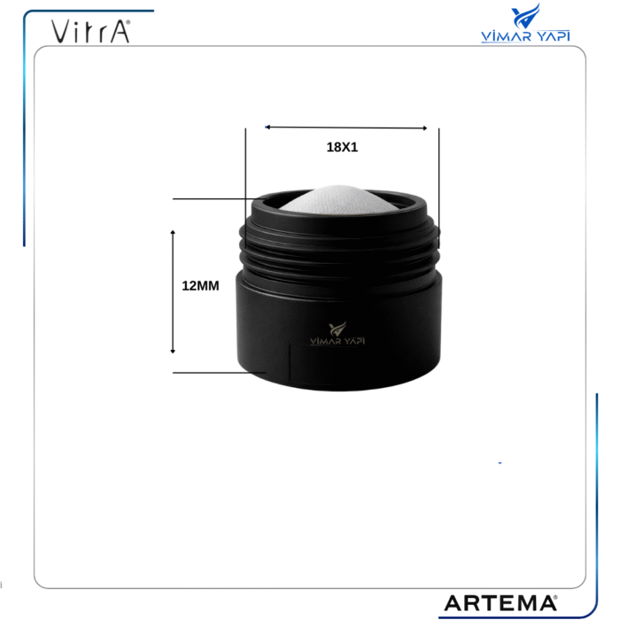 A3344236YP Perlatör M18x1 Shorty Origin Siyah - Görsel 3