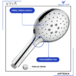 A3308101YP El Duşu 3 Fonksiyonlu P77600 - Görsel 3