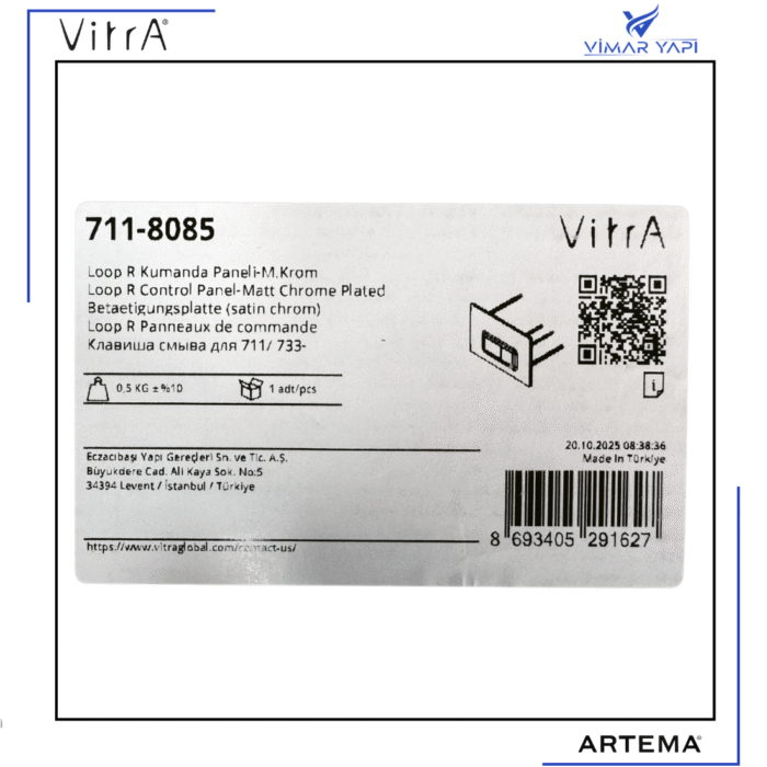 711-8085 Loop R Kumanda Paneli-M.Krom (711 Rez Uyumlu) - Görsel 4