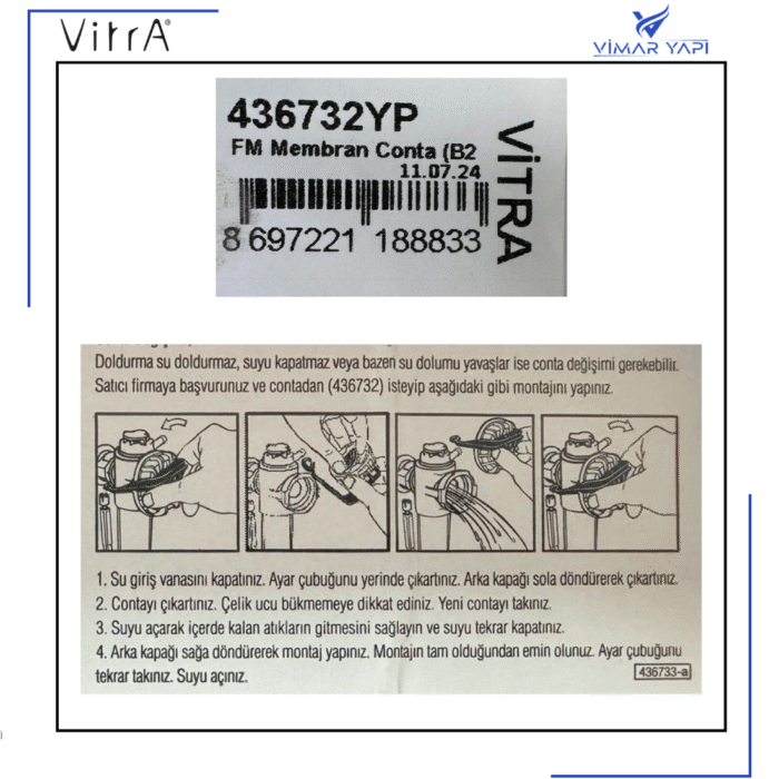 436732YP Doldurma grubu Membran Conta FM (B2-231) - Görsel 3