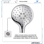 A3308101YP El Duşu 3 Fonksiyonlu P77600 - Görsel 3