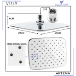 A3360301YP  Duş Başlığı 7242 (26x20) - Görsel 2