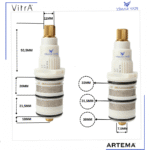 A35804YP Termostatik Kartuşu A47189 Hiera - Görsel 3