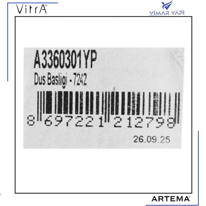 A3360301YP  Duş Başlığı 7242 (26x20) - Görsel 3