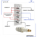 A35804YP Termostatik Kartuşu A47189 Hiera - Görsel 2