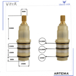 A33664YP Termostatik Kartuş A47201FR - Görsel 2