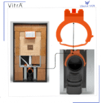 436663YP Gömme Rezervuar 90mm Plastik Kelepçe - Görsel 2
