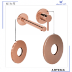 A2828926YP+A2828526YP Origin Rozet Ø100 + Rozet Ø80 (Bakır) - Görsel 2