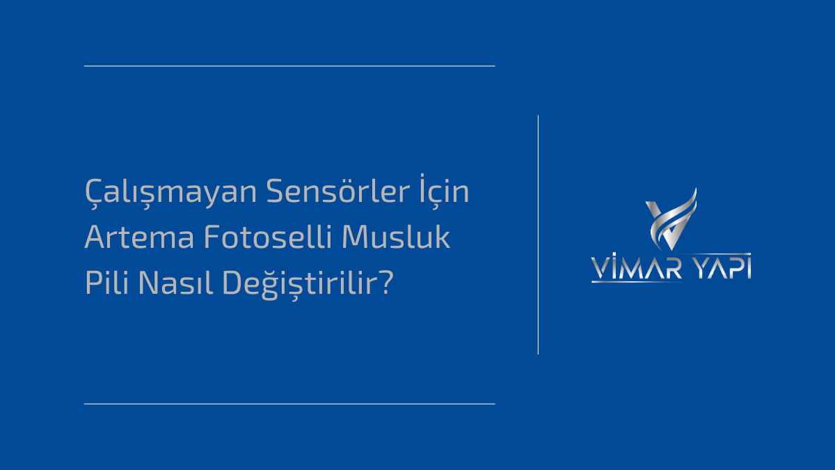 Tepki vermeyen veya çalışmayan Artema fotoselli musluklarda pil yuvasına erişim ve batarya değişim adımları.