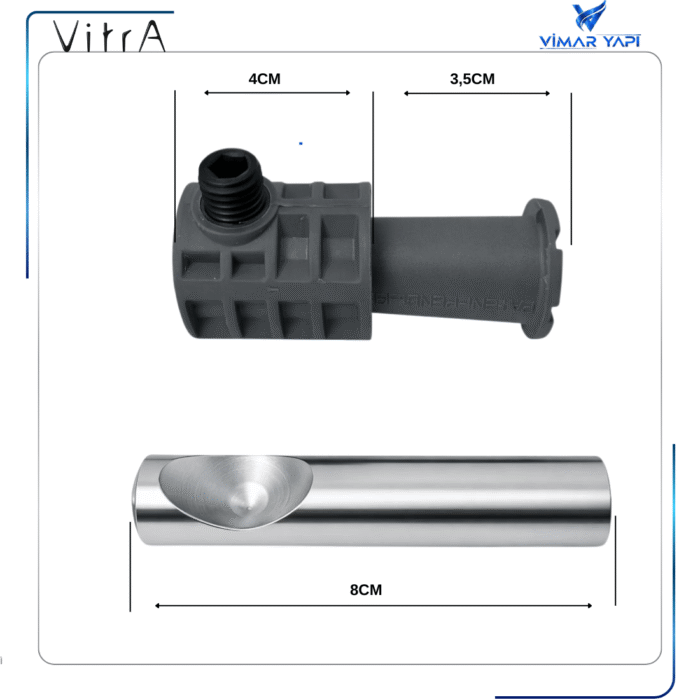 310890YP1TE Asma Klozet Kolay Montaj Seti 75mm - Görsel 2