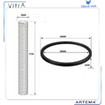 A33727YP Gr. Tespit Plaka+Saplama M8/L=70+Filtre - Görsel 2