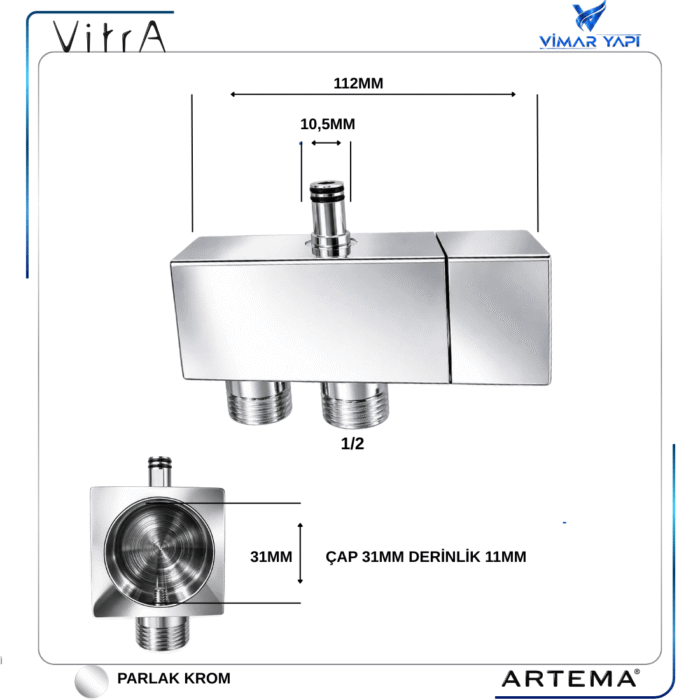 A3328701YP Kolon Duş Yönlendirici A3729201 - Görsel 2