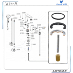 A33727YP Gr. Tespit Plaka+Saplama M8/L=70+Filtre - Görsel 5