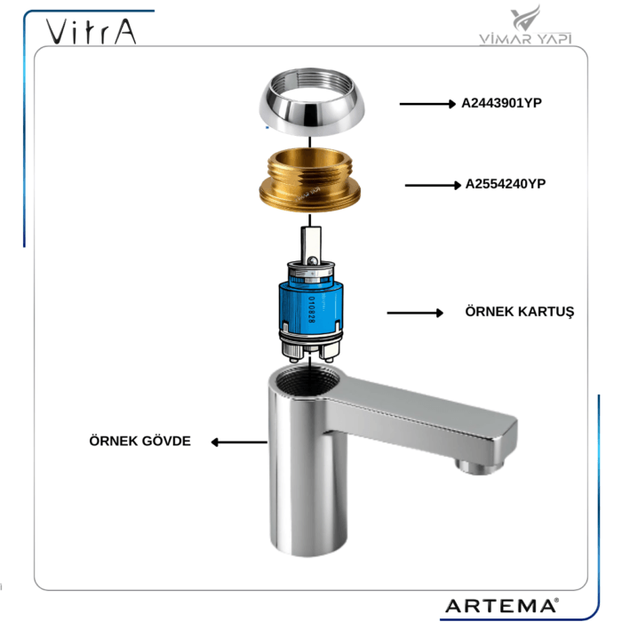 A2443901YP Kartuş Tespit Rekor Kapağı - Görsel 2