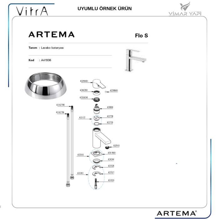 A2443901YP Kartuş Tespit Rekor Kapağı - Görsel 5