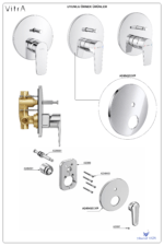 A2494101YP Rozet Ø40 Yuvarlak Ankastre. Banyo ABS - Görsel 4