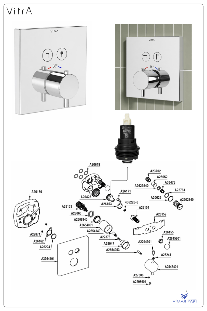 A26428YP Kartuş Basma Buton 50009801 - Görsel 4