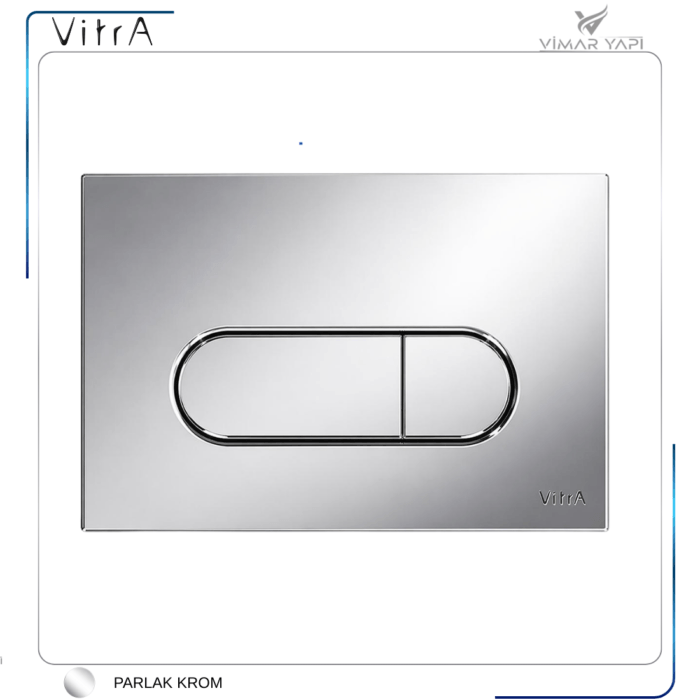 740-2280 Root Round Kumanda Paneli, Parlak Krom - Görsel 5