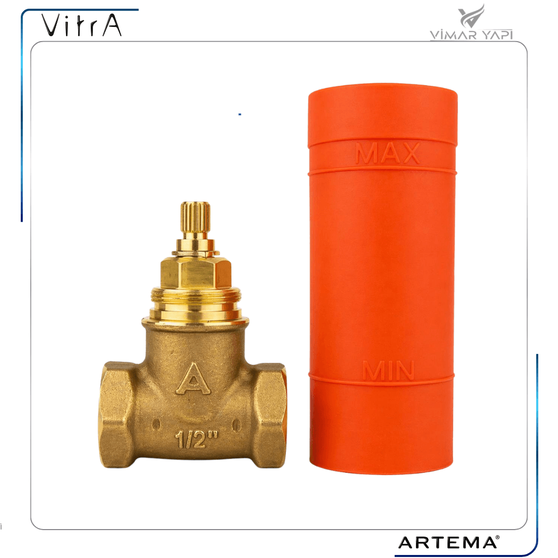 A41441 Ankastre Stop Valf (Sıva Altı Grubu) 1/2