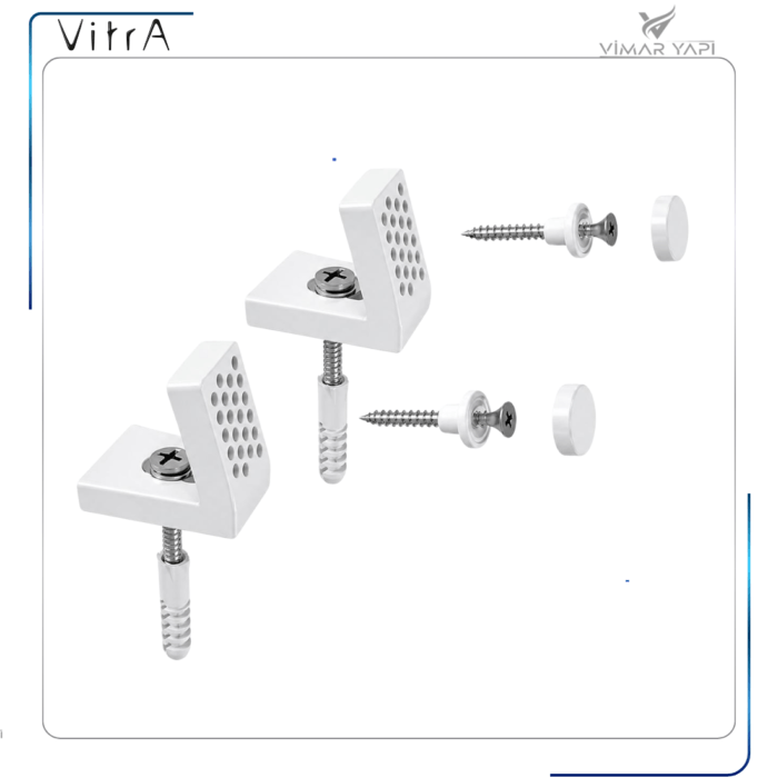 310247YP1TE Klozet-bide-pisuvar 65 mm’lik yan montaj seti - Görsel 4
