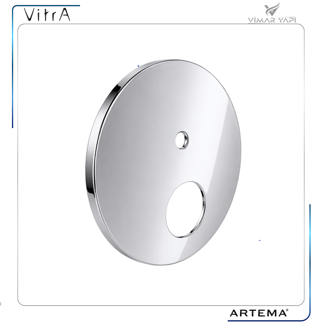 A2494101YP Rozet Ø40 Yuvarlak Ankastre. Banyo ABS