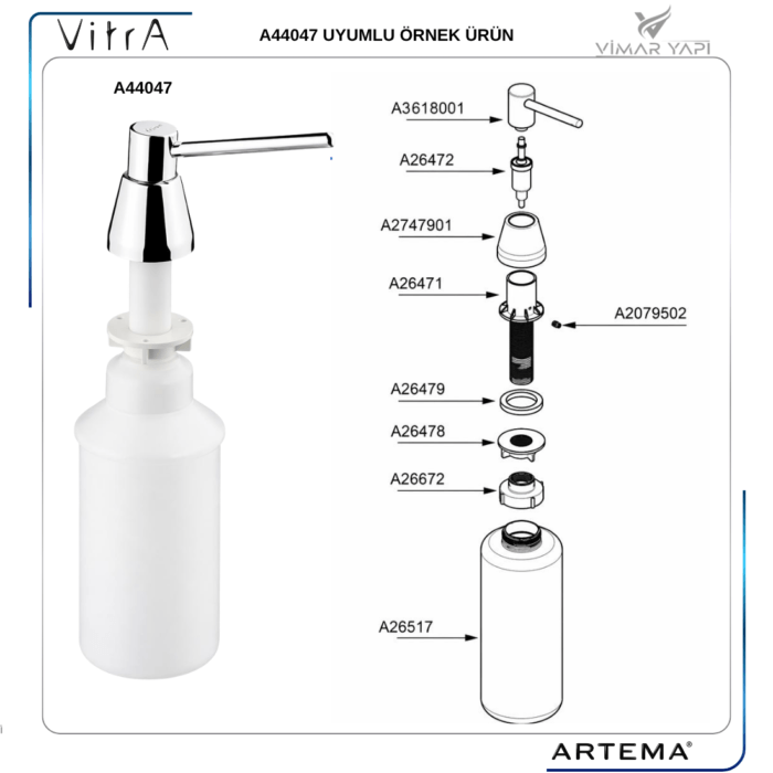 A3618001YP Gr. Pompa Ucu 44047 Atlanta - Görsel 3