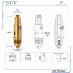 A36579YP Sifon Üst Grup Su Tıkacı Click Clack Uzun - Görsel 4