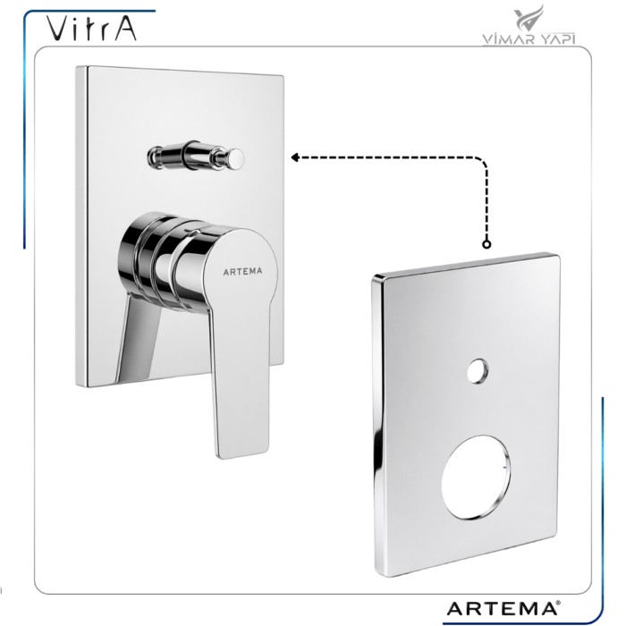 A2494301YP Rozet Ø40 Prizmatik Ank. Banyo ABS - Görsel 2