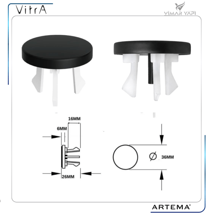 A4516636WTC Taşma Yüzüğü_Mat Siyah - Görsel 2