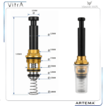 A3298092YP Ankastre Duş Kumanda Neoperl Siyah - Görsel 3