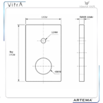 A2494301YP Rozet Ø40 Prizmatik Ank. Banyo ABS - Görsel 4