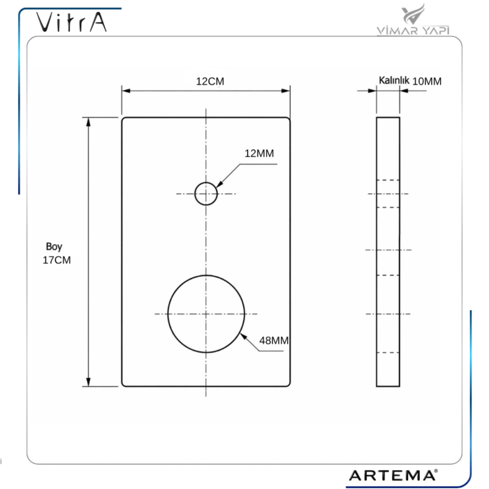 A2494301YP Rozet Ø40 Prizmatik Ank. Banyo ABS - Görsel 4