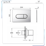 800-2031Round Panel Set (740-2280 + A41461GR) - Görsel 2