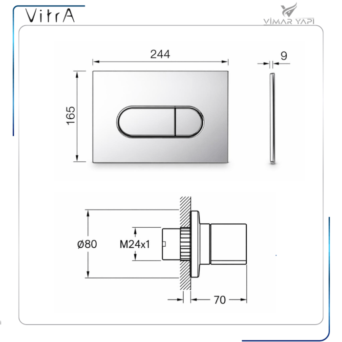 800-2031Round Panel Set (740-2280 + A41461GR) - Görsel 2
