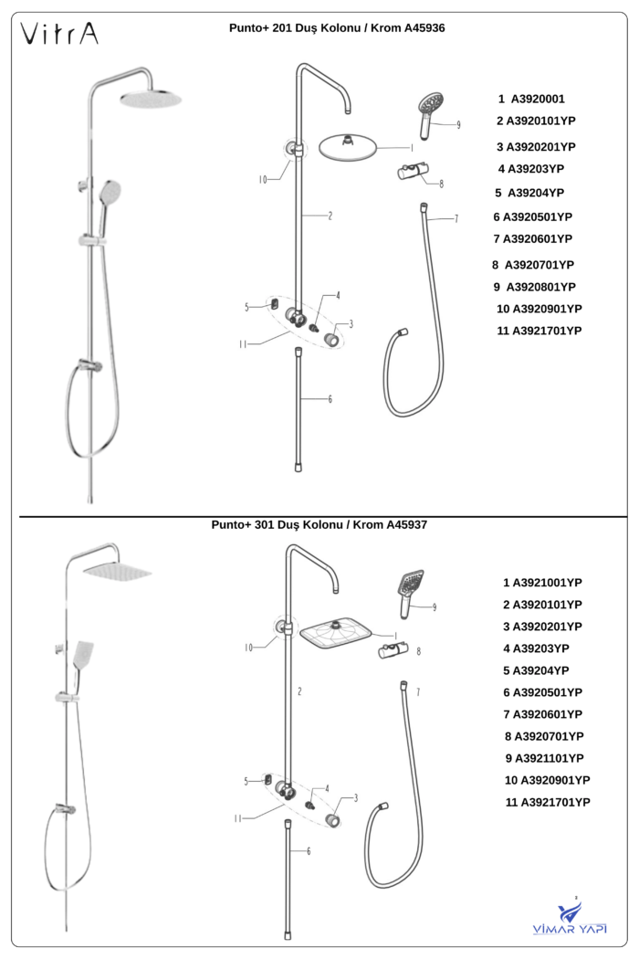 A3921701YP Yönlendirici Gövde Grubu ) (A45936 A45937) - Görsel 5