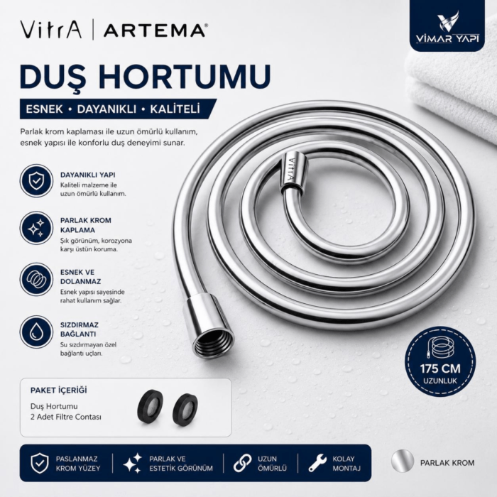 A3351401YP+A3348001YP Duş Seti 3 Foksiyonlu - Görsel 4