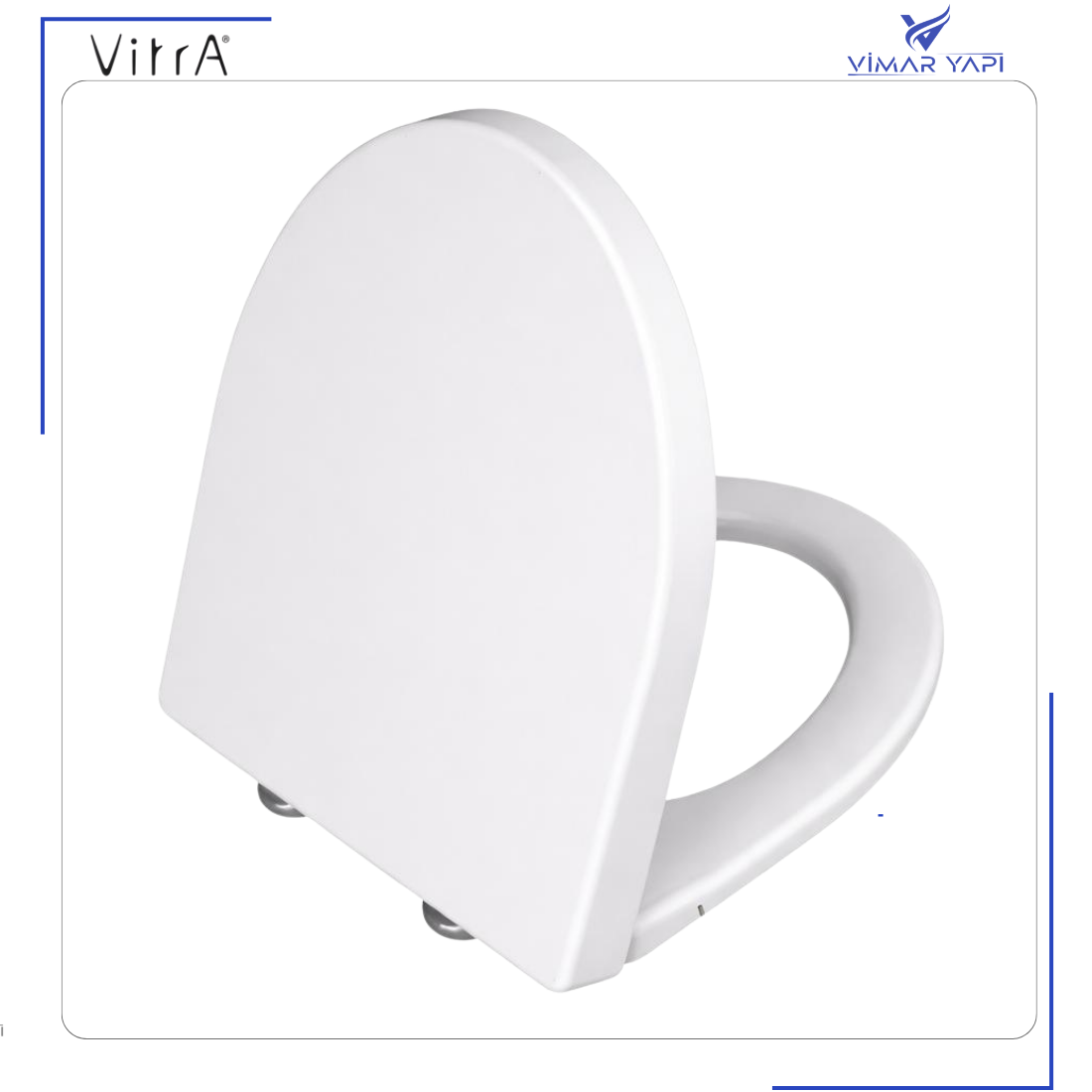 97-003-009 Vitra Form 500 Klozet Kapağı, Yavaş Kapanır 97-003-009 Vitra Form 500 Klozet Kapağı, Yavaş Kapanır - Görsel 1