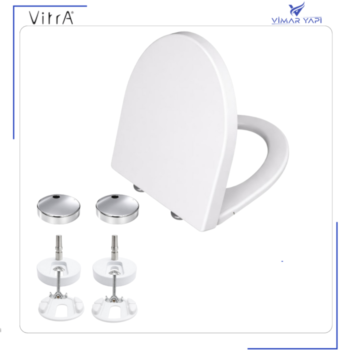 97-003-009 Vitra Form 500 Klozet Kapağı, Yavaş Kapanır - Görsel 2