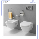 97-003-009 Vitra Form 500 Klozet Kapağı, Yavaş Kapanır - Görsel 4