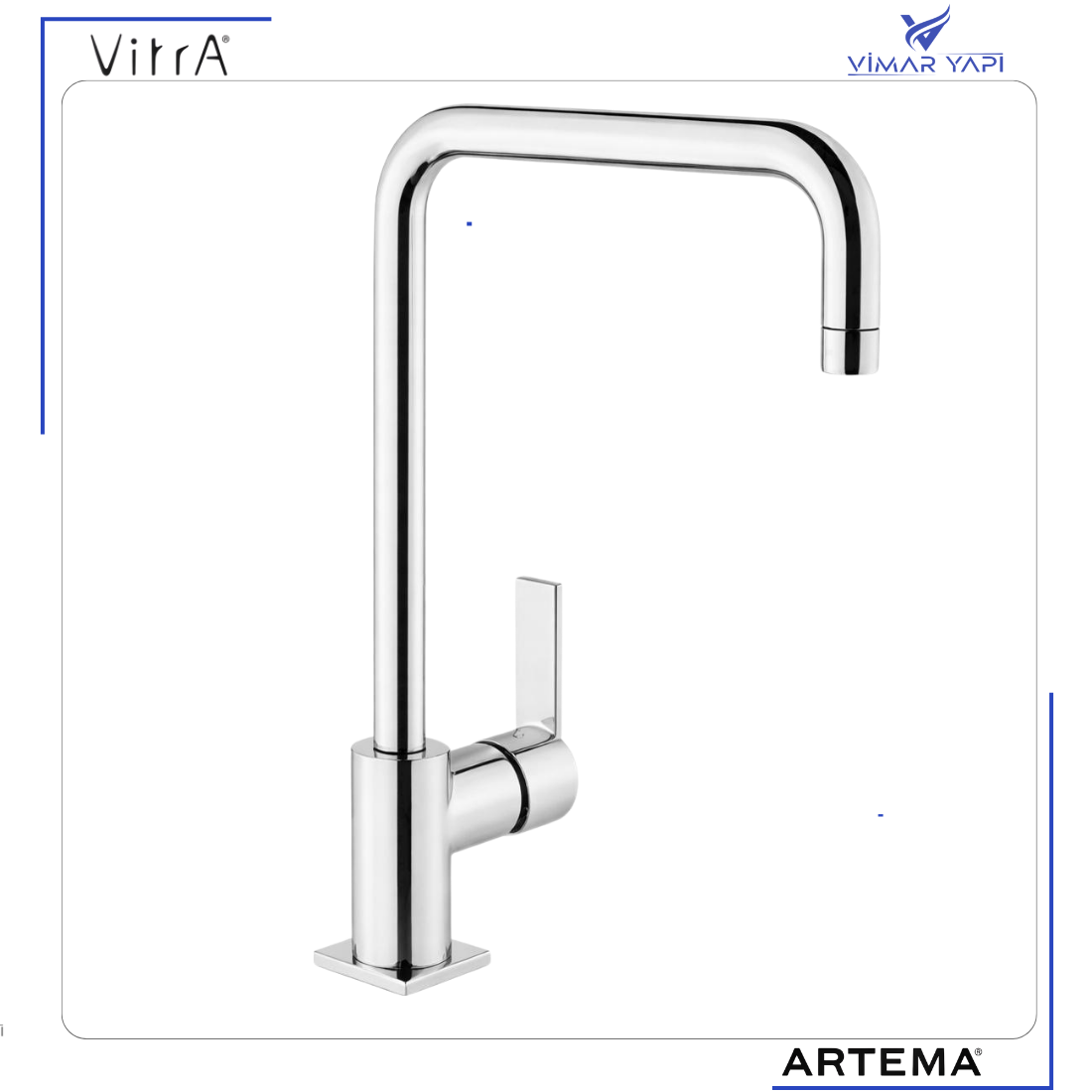 A42103 Artema Flo S Eviye Bataryası Krom