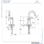 A42534 Fold S Lavabo Bataryası - Döner Borulu - Görsel 2