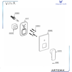 A42752 Root Square Ank. Ban.Bat. (SÜ), krom - Görsel 3