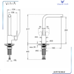 A43396 Flow Square Eviye Bataryası - Görsel 2