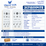 317151YP1TE V-Care 2.0 Duroplast Uzaktan Kumanda - Görsel 3