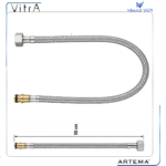 A3384302YP Flex Hortum Q105xG3/8 L500 DN6 Ø10Nipel